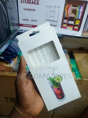 Reusable Glass Drinking Straws.