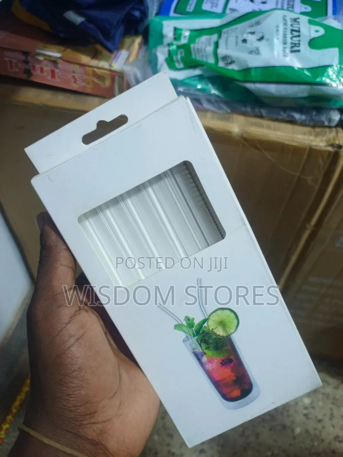 Reusable Glass Drinking Straws.