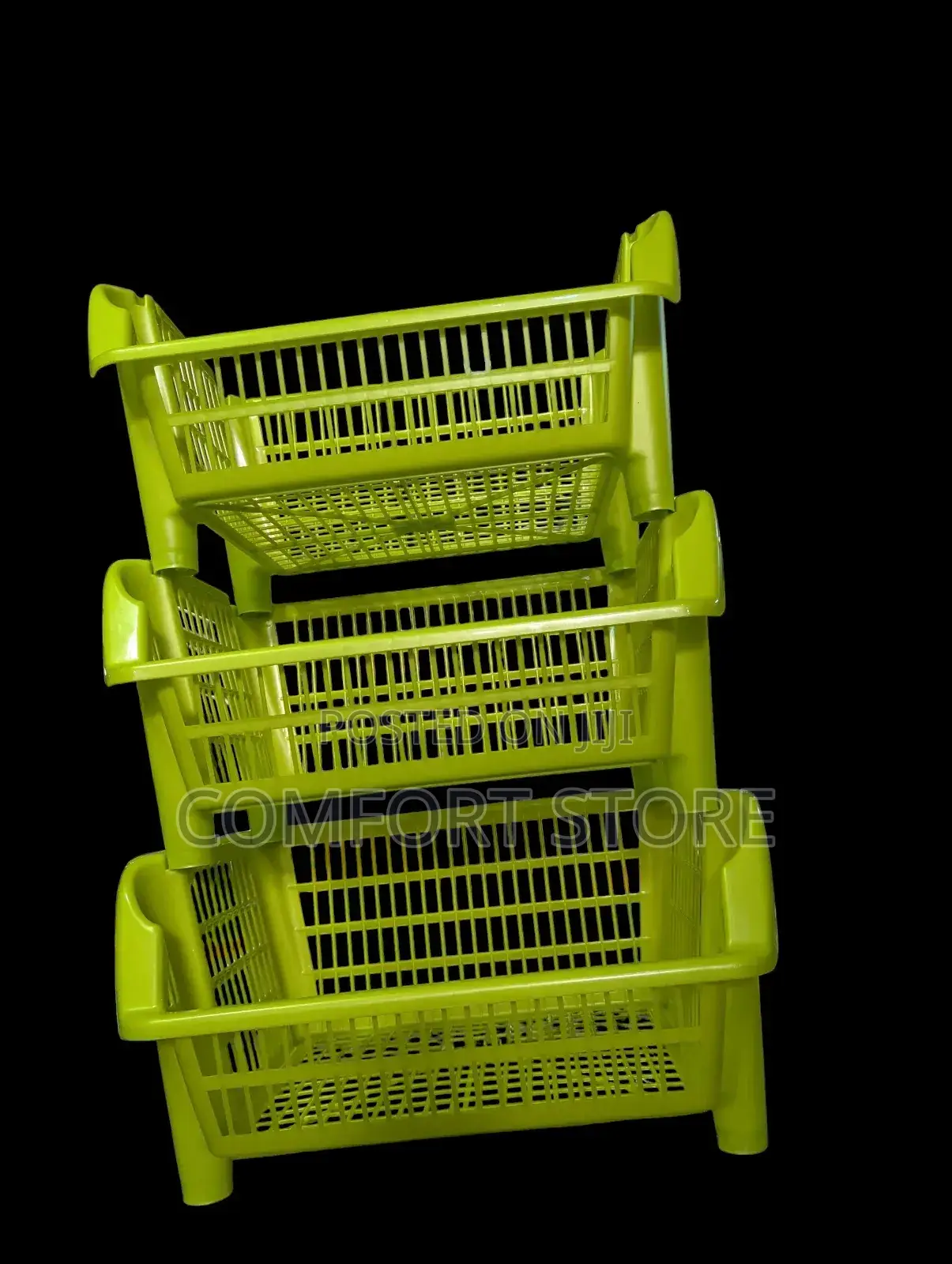 Plastic Trolley in Green Color