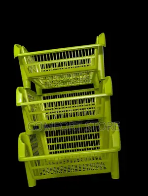 Plastic Trolley in Green Color