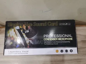 Singing Live Sound Card Professional Condenser Microphone