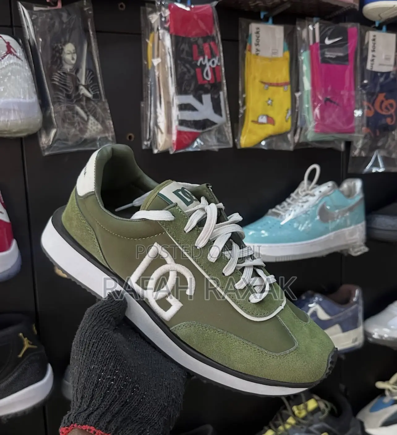 Dolce Gabbana Mixed -Material Dg Cushion Sneakers