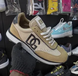 Dolce Gabbana Mixed -Material Dg Cushion Sneakers