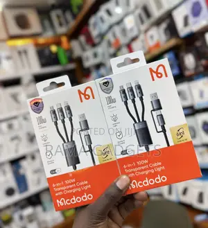 McDodo 6-in-1 100w Transparent Fast-Charging Cables