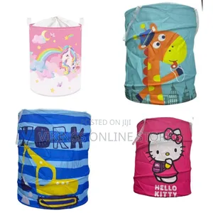 Enchanting Unicorn-Themed Laundry Hamper / Storage Basket - Multicolor