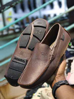 Calvin Klein Men’S Leather Genuine Moccasin Shoes