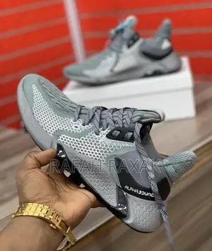 Plain Black Version of Adidas Alpha Bounce Sneakers
