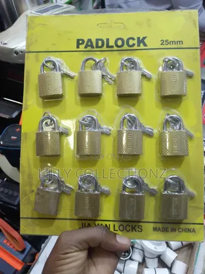 25mm Padlocks Chart