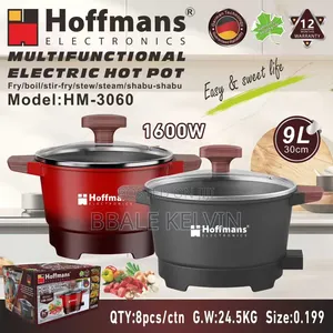 Hoffmans 9l Multifunctional Electric Non-Stick Skillet Hot Pot 1600w