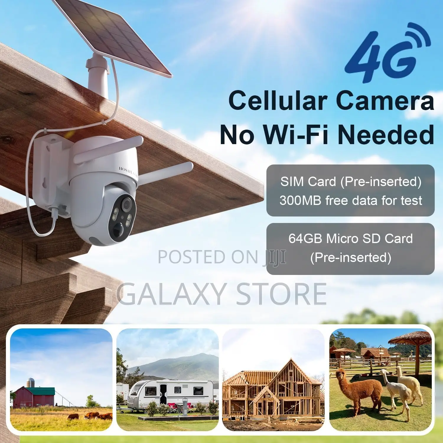 4g Solar Security Camera Outdoor Wireless With Night Vision