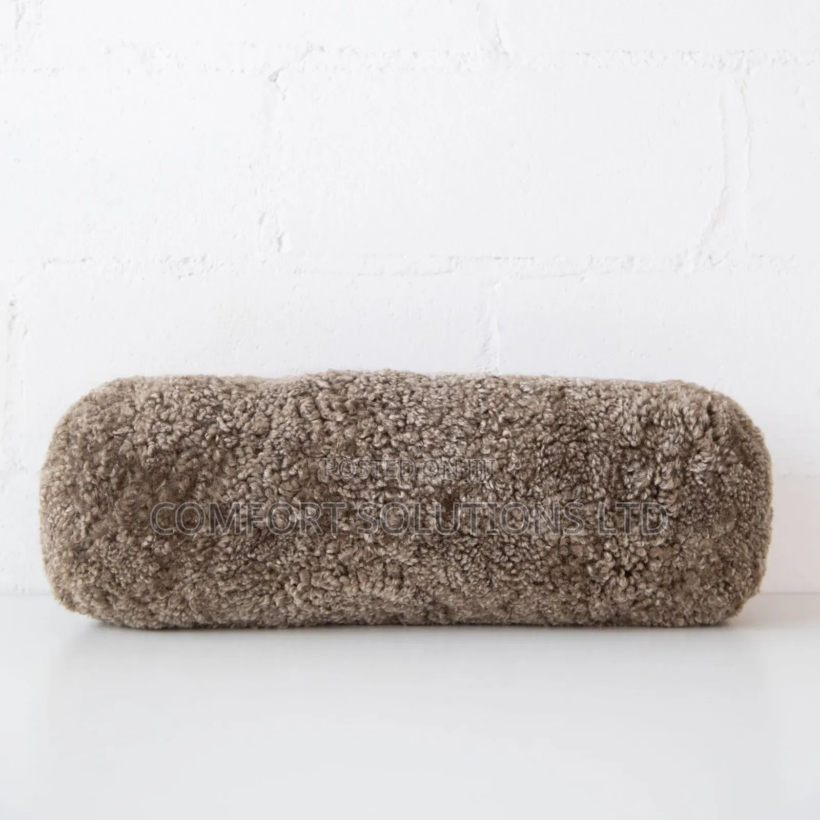 Big Bolster Cushion, 20x60cm, Khaki