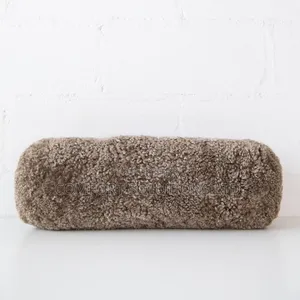 Big Bolster Cushion, 20x60cm, Khaki