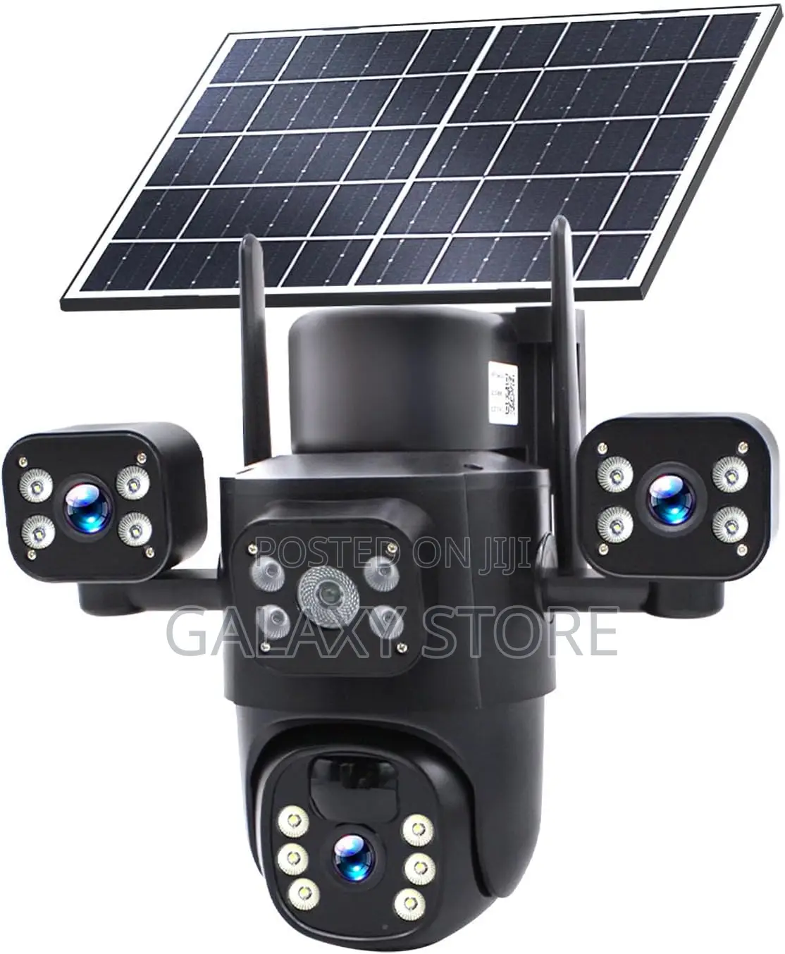 Wireless 3 Lens Solar Security Cameras for Home Surveillance Outdoor