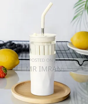 2-in-1 Glass and Stainless Steel Tumbler