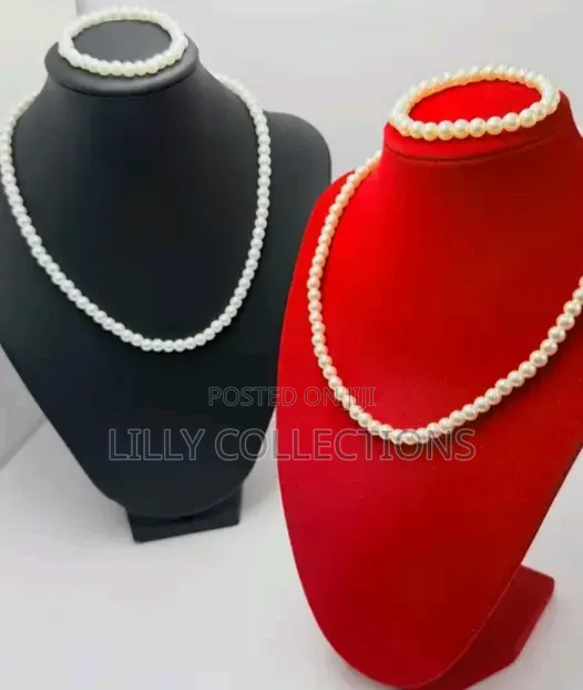 Pearl Necklace With Hand Bangles