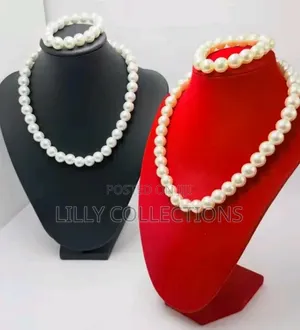 Pearl Necklace With Hand Bangles