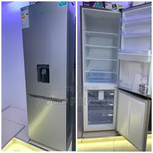 Silver Hisense 341l Bottom Refrigerator Built-in Water Dispenser.