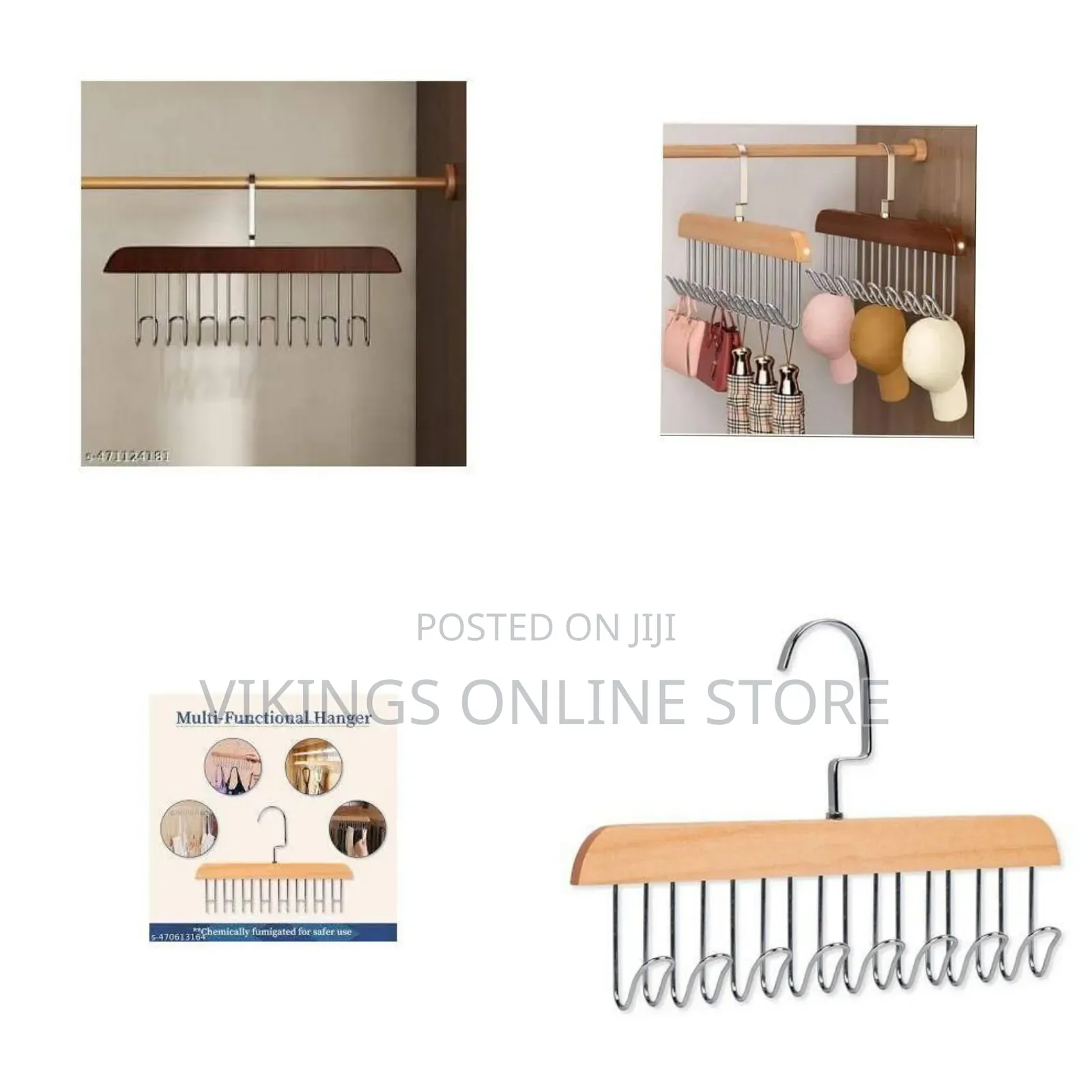 Multi-Purpose Wooden Hangers