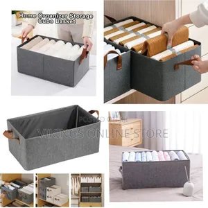 Versatile Fabric Home Organizer Storage Cube Basket