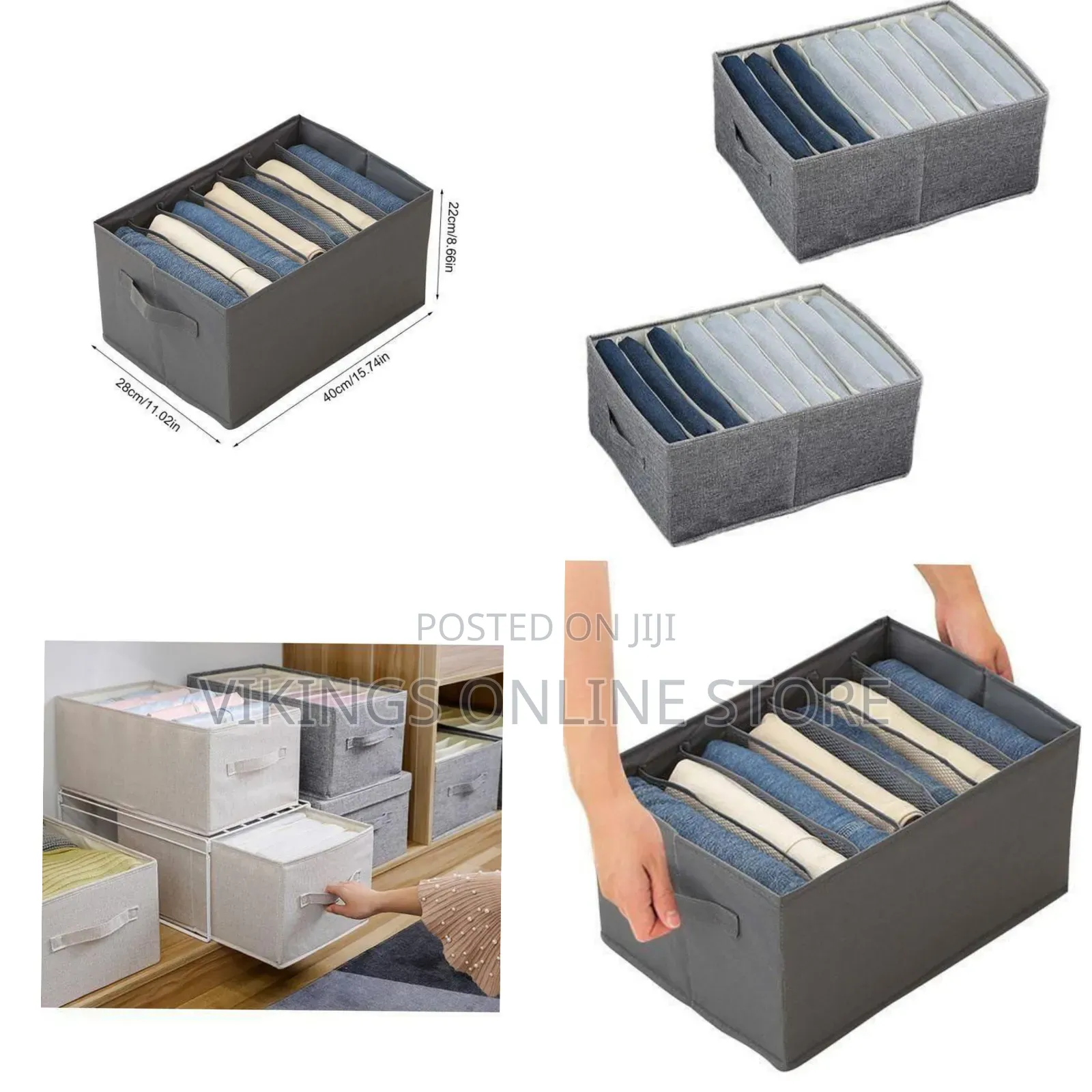 Collapsible Drawer Organizer - Multicolor