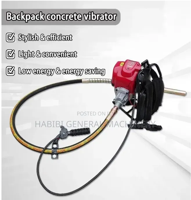 Portable/Backpack Petrol/Gas Powered 4 Stroke Concrete Vibrator