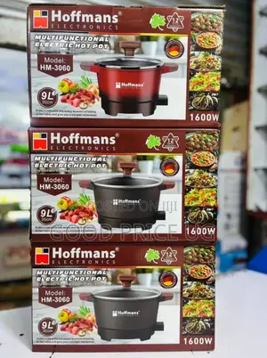 Hoffmans Hm-3060 Multifunctional Electric Hot Pot Featuring a 9-Liter