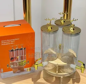 3-in-1 Rotating Glass Beverage Dispenser