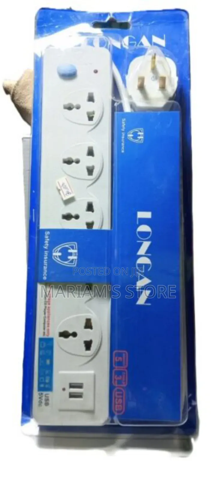 Extension Socket 5way With 2 Usb Ports