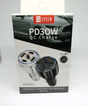 5 Port Usb Car Charger Adapter 15a Fast Charger With Ovp Protection C