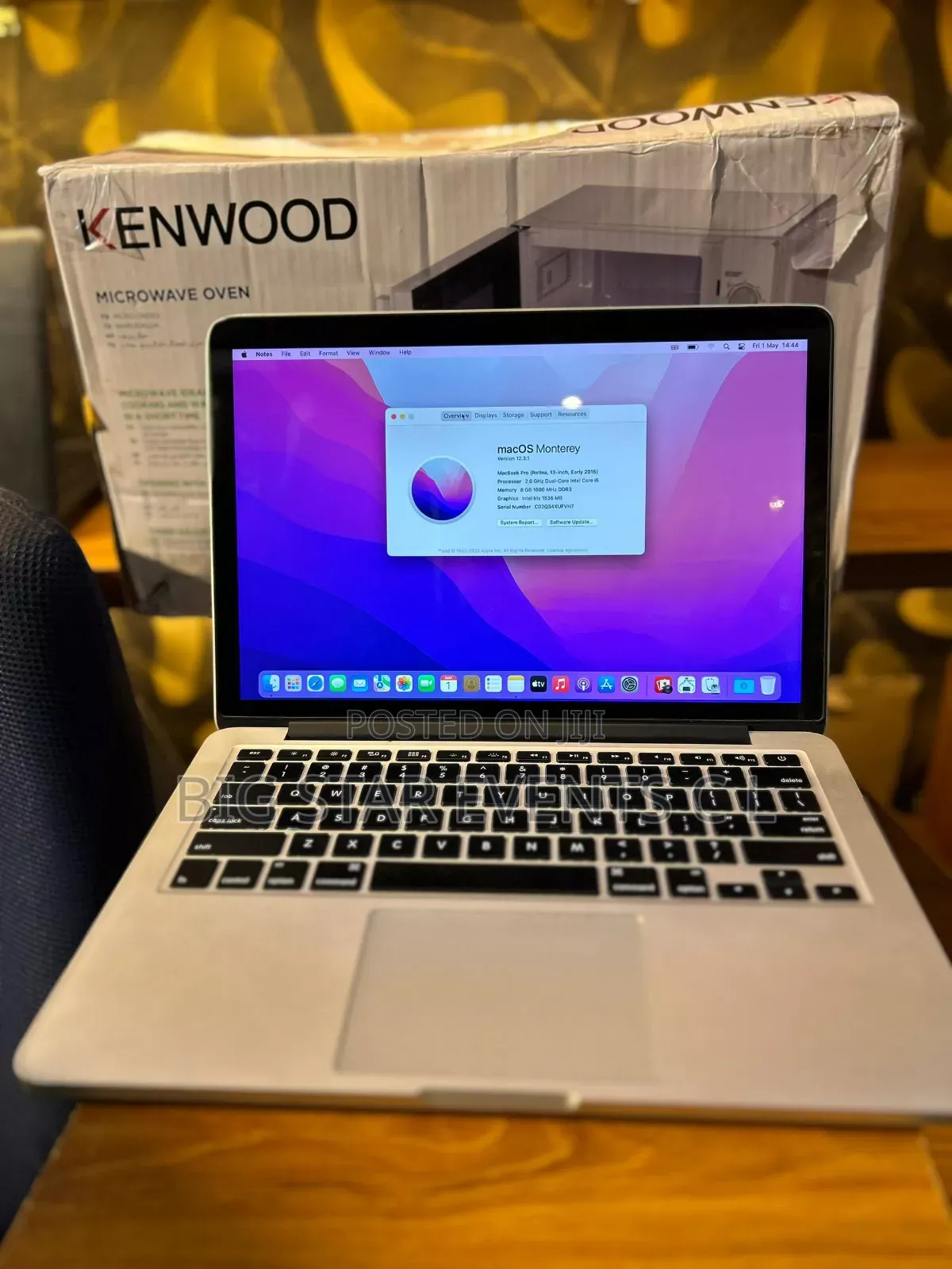 Laptop Apple MacBook Pro 2017 8GB Intel Core i5 HDD 500GB