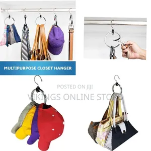 Multipurpose Closet Hanger and Accessory Organizer Ring - Multicolor