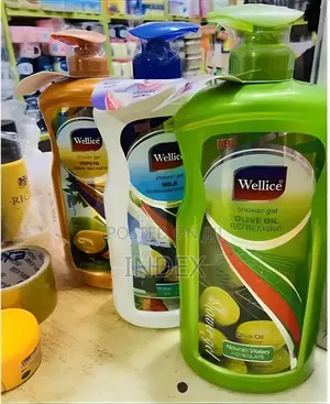 Wellace Body Shower Gels Milk, Papaya Flavor
