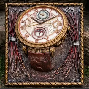 Vintage Watch 2d High Relief Sculpture