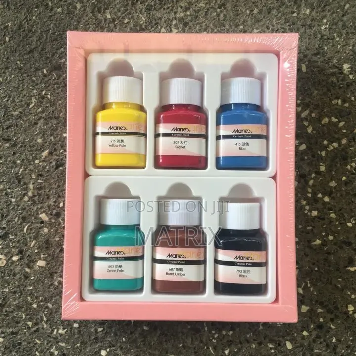 Marie's 6-Color Ceramic and Glass Paint for Smooth Surfaces.