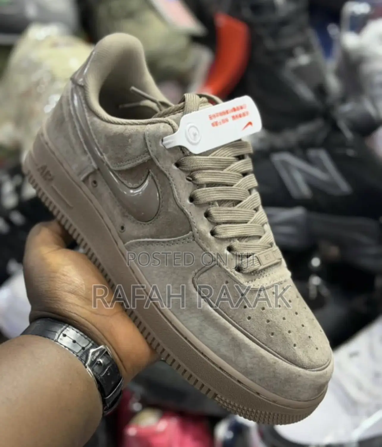 Maroon Version of Nike Air Force 1 Sneakers