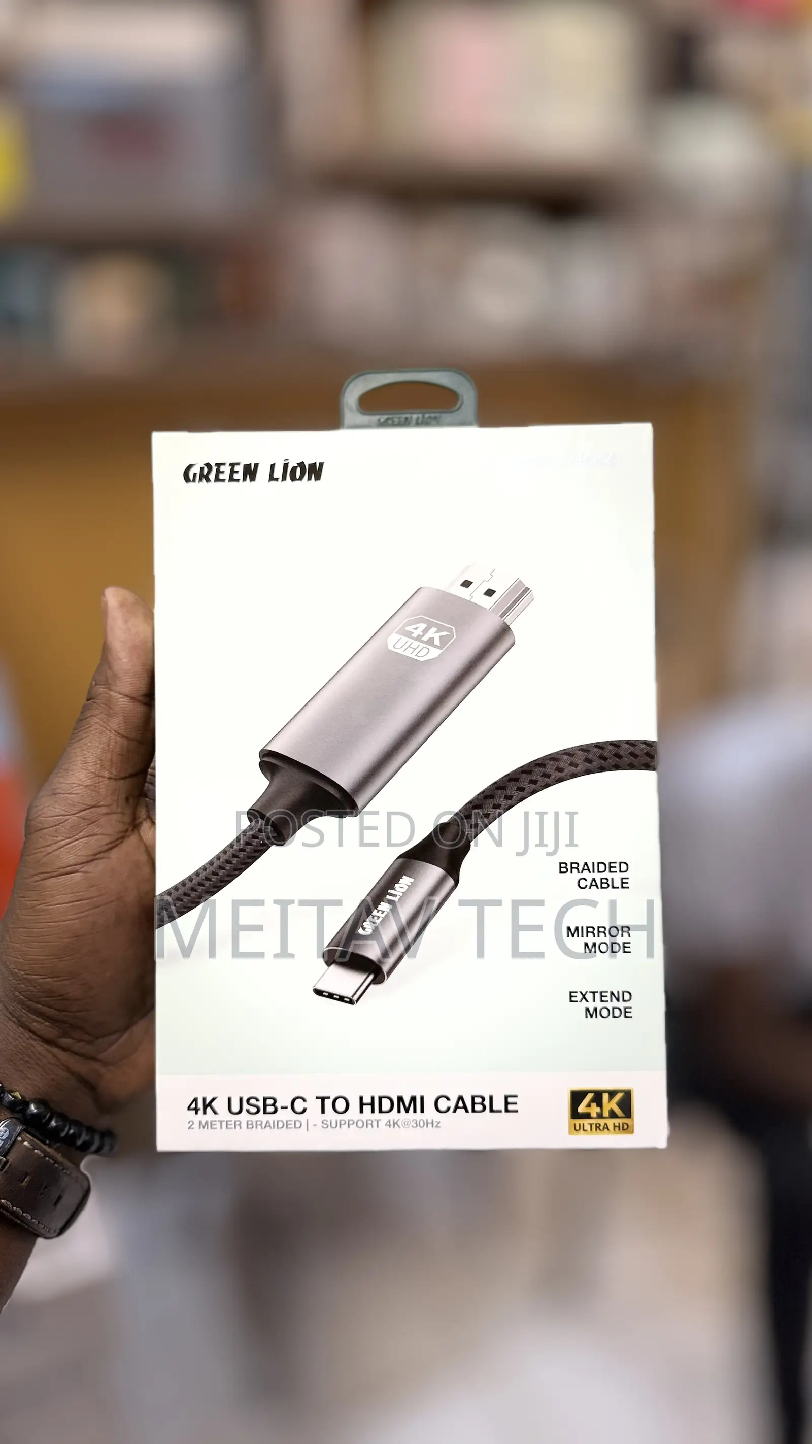Green Lion Usb C to Hdmi Cable 2metre Braided
