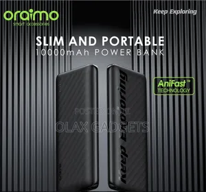 Oraimo Toast 10 Flash 10000mah Power Bank With Fast-Charging Capabilit