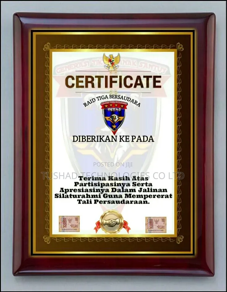 Document Sealing, Laminating Certificates, Pass Slips, Ids, Transcript