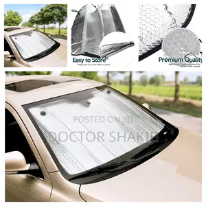 Premium Quality Accordion Metallic Reflective Car Sun Shade