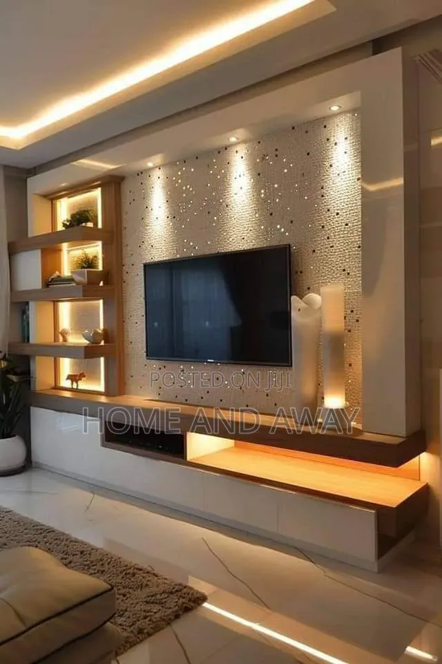 Wall Unit Tv Stands From 2,000,000/- In Any Customized Colour/Design