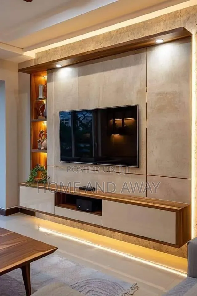 Wall Unit Tv Stands From 2,000,000/- In Any Customized Colour/Design