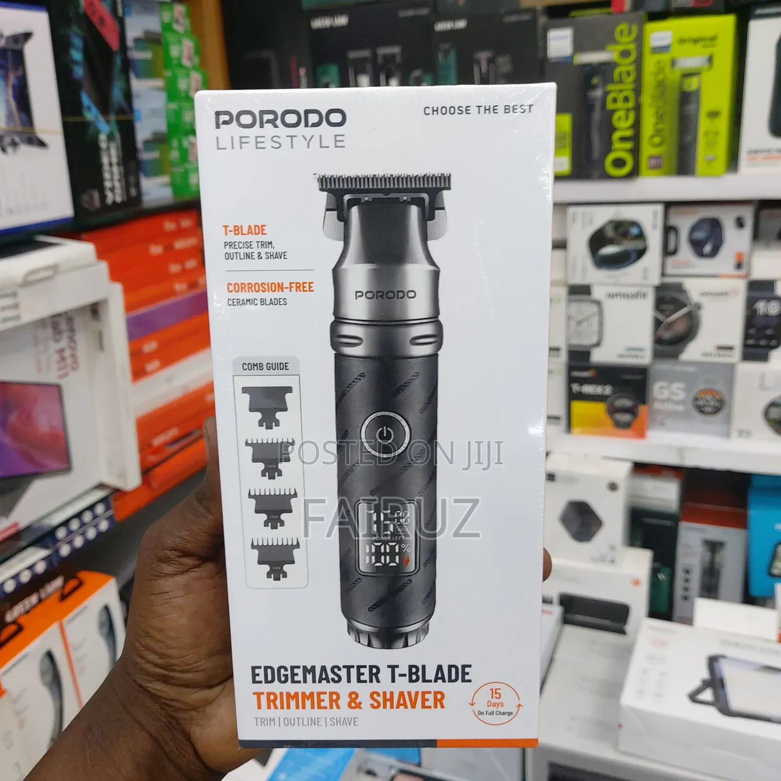 Edge Master T-Blade Shaver and Trimmer Porodo