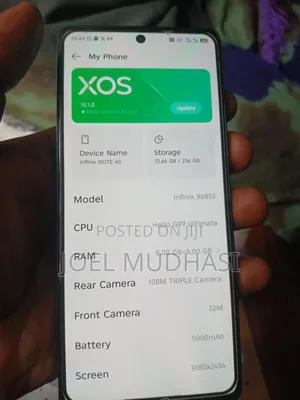 Infinix Note 40 256 GB Gray