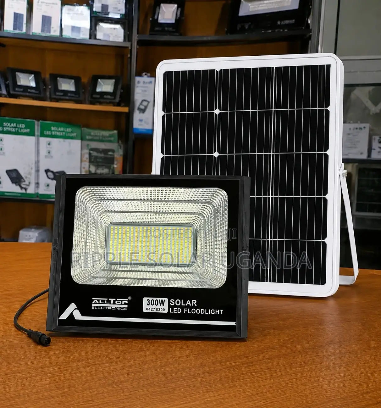 300w Solar Flood Light Waterproof Outdoor Security Led Lamp Kampala