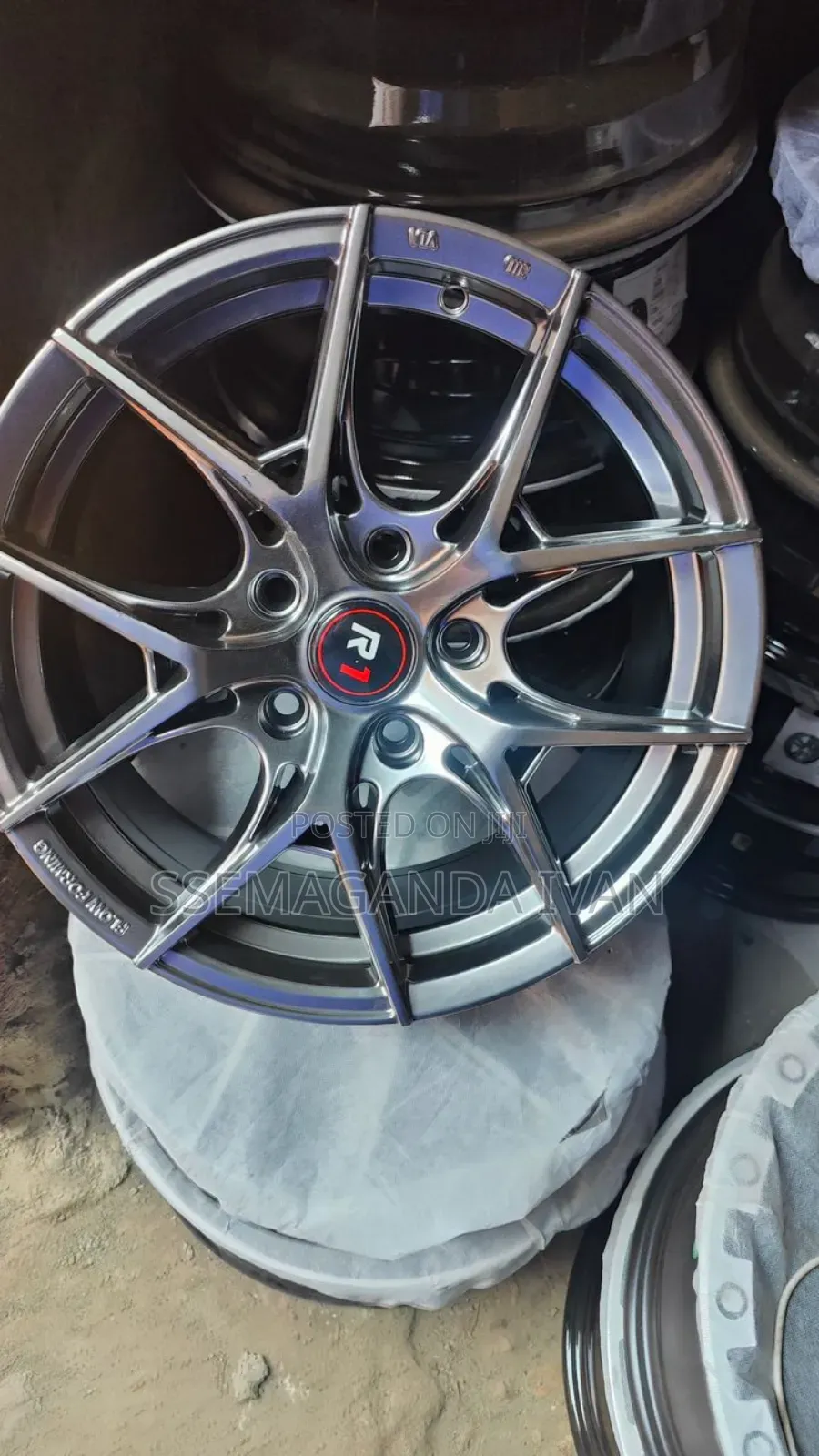 Shinny Grey Toyota Ractis Rims With 5 Holes(Rim16)