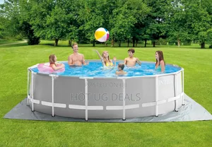 Intex Prism 305x76cm Metal Frame Swimming Pool - Blue