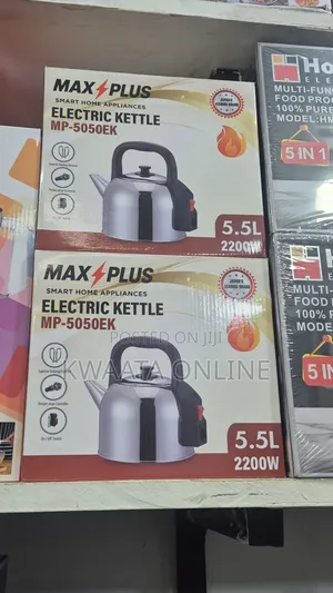 5.5l Max Plus Mp-5050ek Electric Kettle – 2200w Stainless Steel Kettle