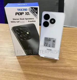 New Tecno Pop 10C 64 GB White