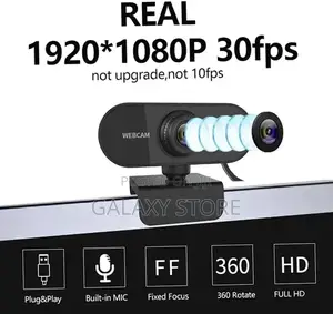 1080p Webcam Full Hd High Definition Built-in Microphone Usb Camera