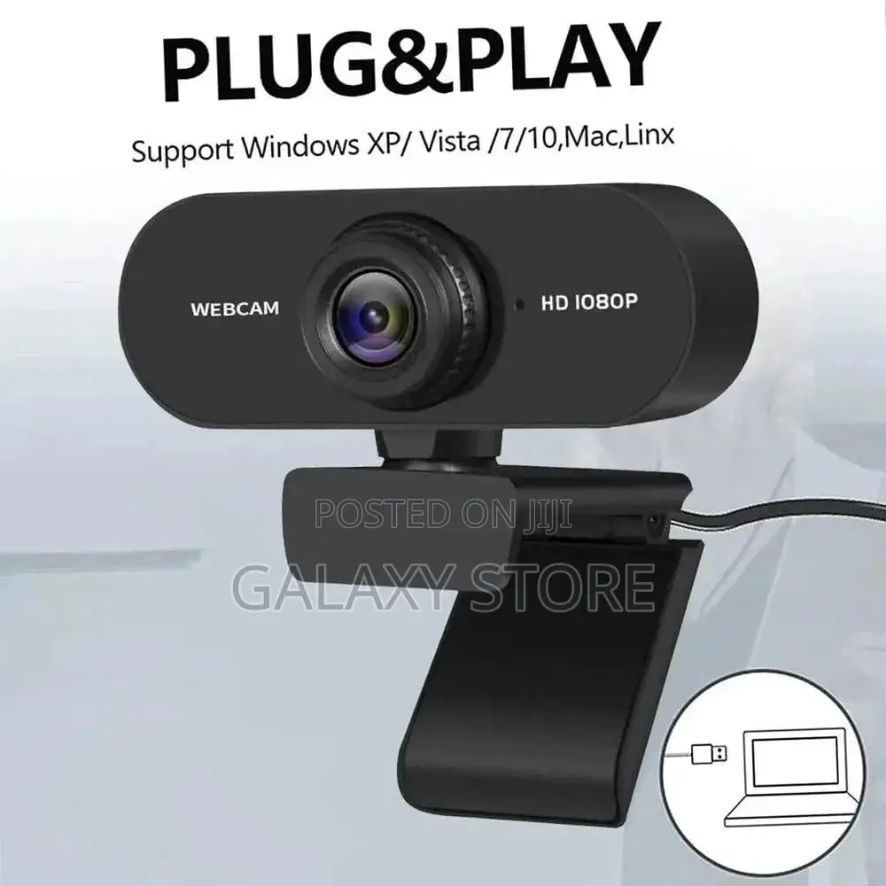 1080p Webcam Full Hd High Definition Built-in Microphone Usb Camera